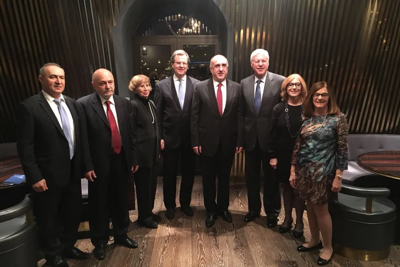 Elmar Məmmədyarov Amerika Yəhudi Komitəsinin nümayəndə heyəti ilə görüşüb