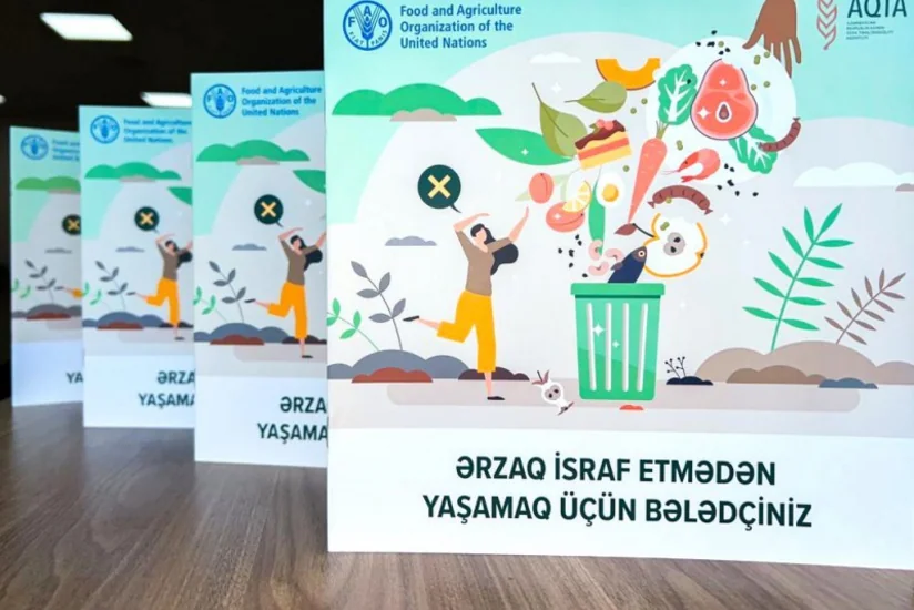 Ərzaq israf etmədən yaşamaq üçün bələdçiniz adlı kitabça çap olunub 