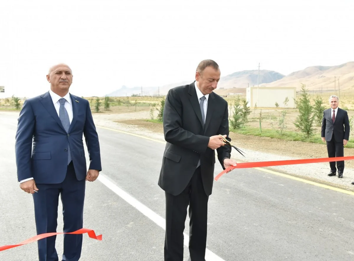Prezident İlham Əliyev Siyəzən-Məşrif avtomobil yolunun açılışında iştirak edib - FOTO