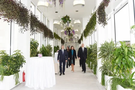Heydər Əliyev Fondunun yeni layihəsi olan Zirə Mədəniyyət Mərkəzinin və eko-parkın açılışı olub - YENİLƏNİB - FOTO