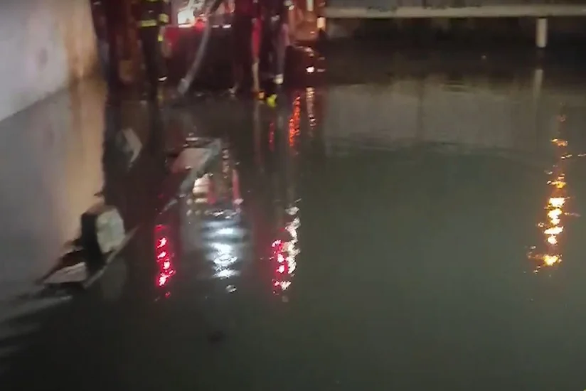Qobustanda güclü yağış nəticəsində evi su basıb