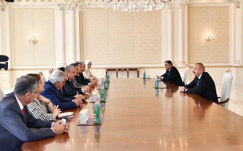 Ilham Aliyev receives Speaker of Grand National Assembly of Turkey