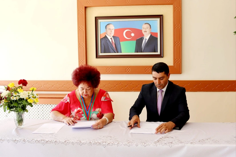 Naxçıvan məktəbi İrpendəki liseylə əməkdaşlıq müqaviləsi imzalayıb
