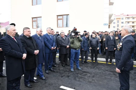 Göygöldə məcburi köçkünlər üçün yeni məhəllənin açılışı olub