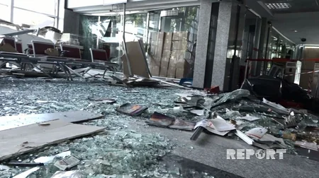 Türkiyə parlamentinin binası partlayışdan sonra - FOTOREPORTAJ