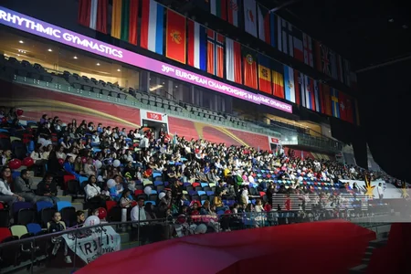 Bakıda bədii gimnastika üzrə Avropa çempionatının təntənəli açılış mərasimi olub