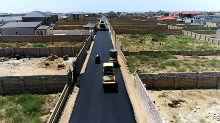 Bakının Kürdəxanı və Maştağa qəsəbələrinin yolları təmir edilir