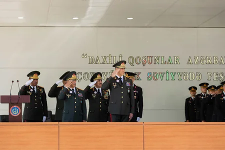 DİN-in Daxili Qoşunlarının Ali Hərbi Məktəbində növbəti buraxılış olub