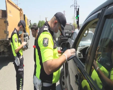 Qusarda karantin qaydalarını pozan sürücülər cəzalandırıldı