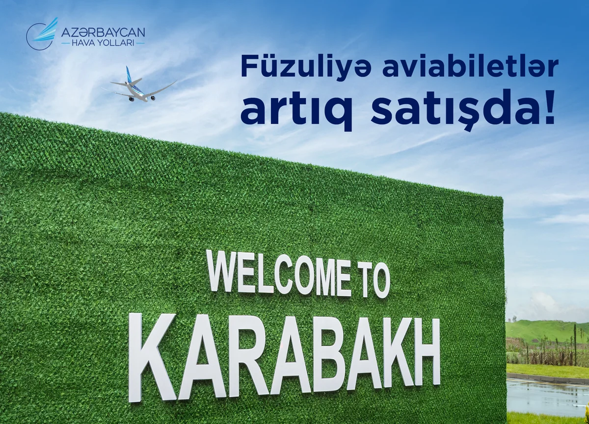 AZAL Füzuliyə təyyarə biletlərinin satışına başlayıb