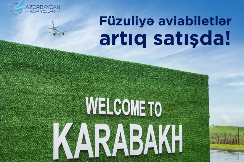 AZAL Füzuliyə təyyarə biletlərinin satışına başlayıb