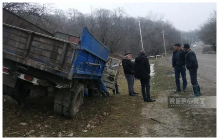 İsmayıllıda zəncirvari yol qəzası olub, xəsarət alan var