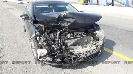 Kürdəmirdə sərnişin mikroavtobusu aşıb, 8 nəfər xəsarət alıb