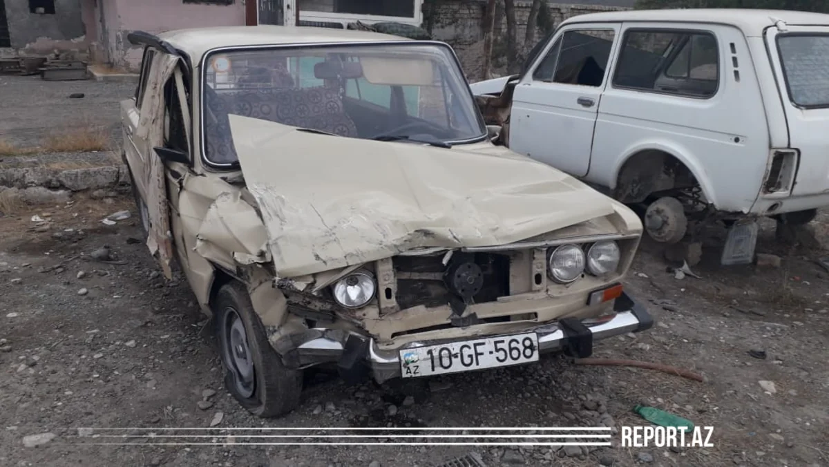 Kürdəmirdə 2 avtomobil toqquşdu, xəsarət alanlar var