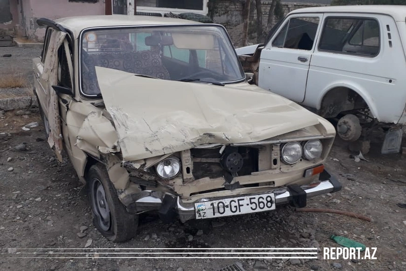 Kürdəmirdə 2 avtomobil toqquşdu, xəsarət alanlar var