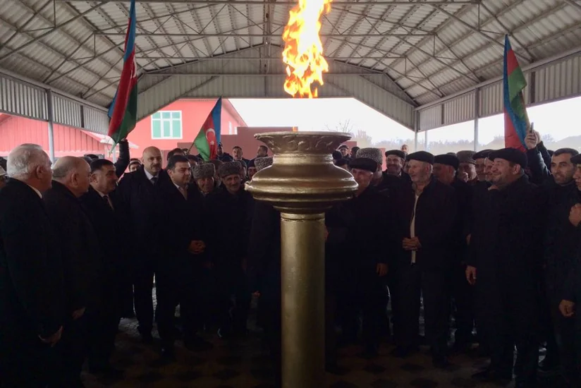 Azərbaycanda daha bir kəndə qaz verilib