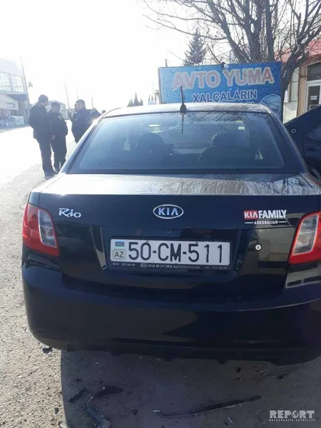 Abşeronda üç avtomobil toqquşdu - VİDEO - FOTO