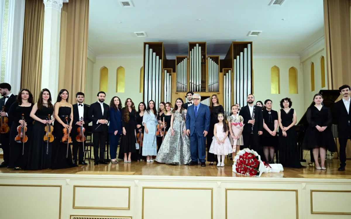 Leyla Əliyeva və Arzu Əliyeva Bakı Musiqi Akademiyasında tələbə və gənclərin konsertini izləyib