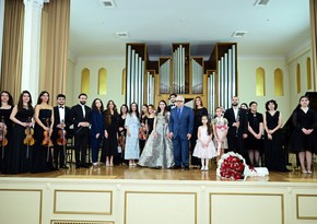 Leyla Əliyeva və Arzu Əliyeva Bakı Musiqi Akademiyasında tələbə və gənclərin konsertini izləyib