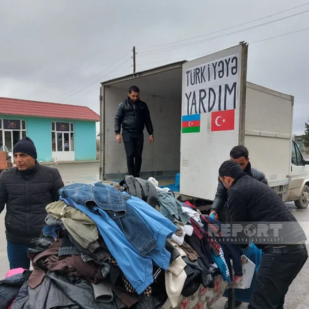 Aran bölgəsində Türkiyəyə yardım kampaniyasına start verilib