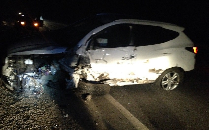 Saatlıda yol qəzası olub, bir nəfər xəsarət alıb
