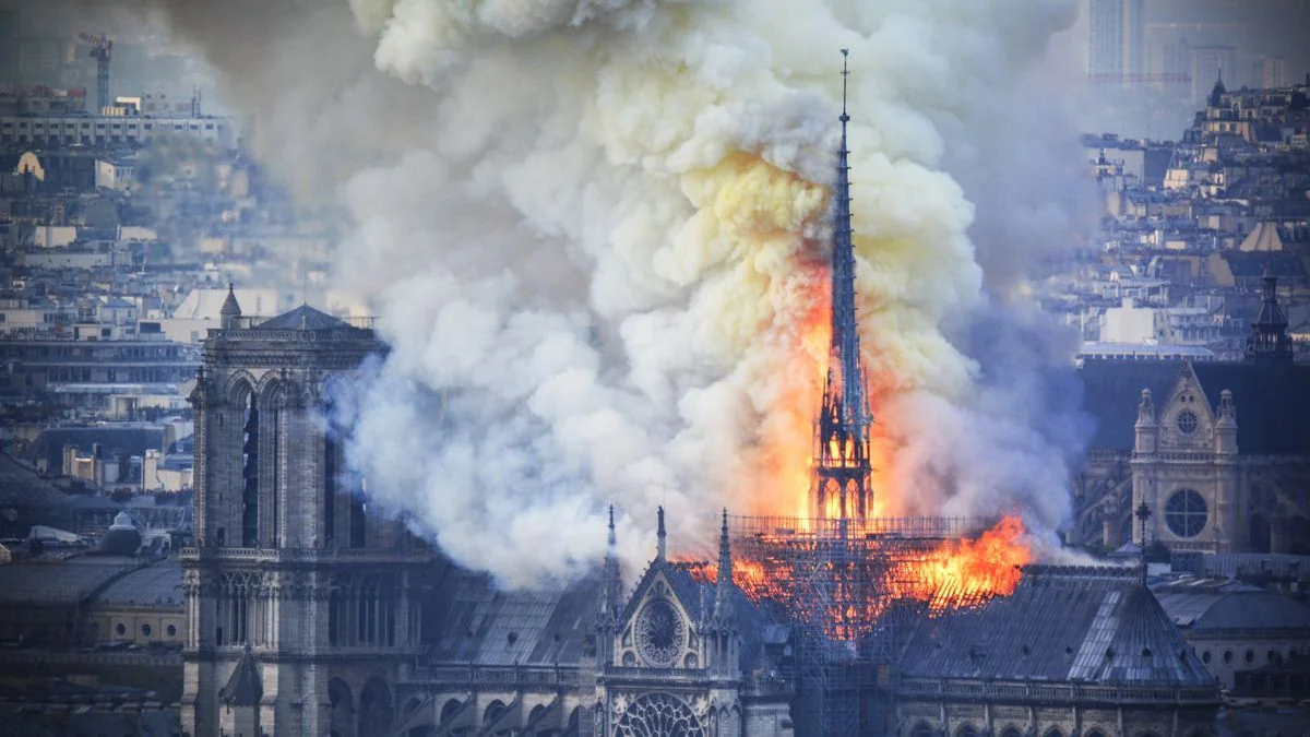 French Interior Minister considering three versions on Notre Dame fire