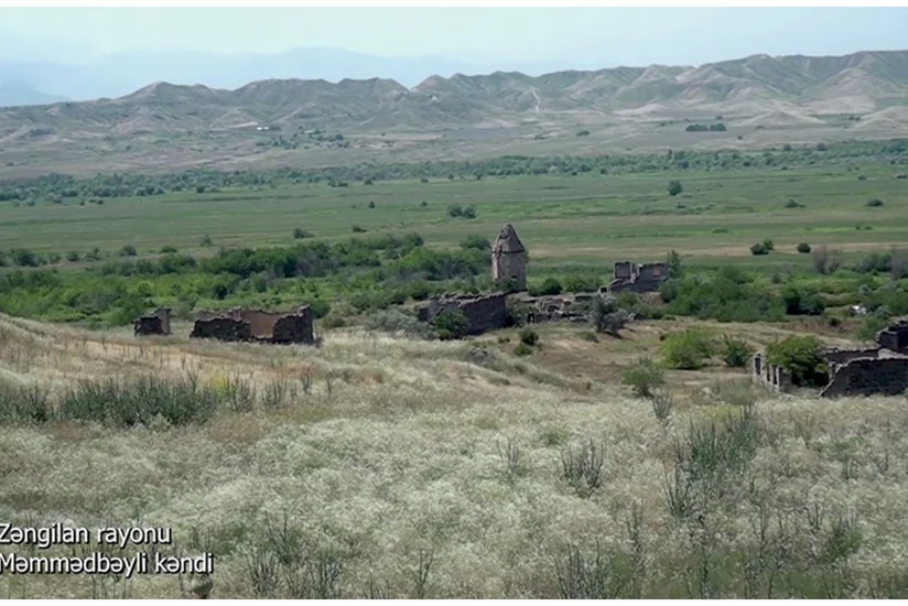 Footage from liberated Mammadbayli village of Azerbaijan's Zangilan district