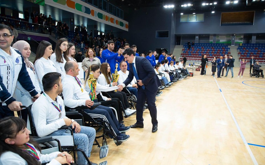 Boccia idman növü üzrə Heydər Əliyev turnirinin qalibləri təltif olunublar