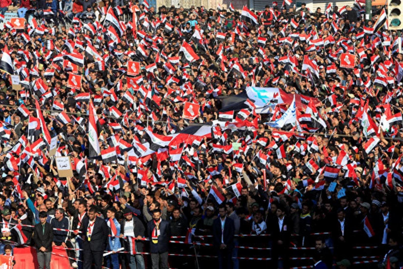 Man killed in Baghdad in clash between protesters with police