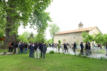 Qəbələdəki Cotari kilsəsində Pasxa bayramı qeyd edilib - YENİLƏNİB