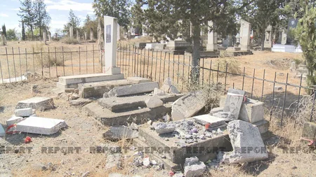 Tərtərdə erməni terroru zamanı dağıdılan qəbirlər bərpa edilir