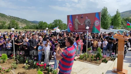 Qubada Şəhidlər xatirə-kompleksinin açılışı olub