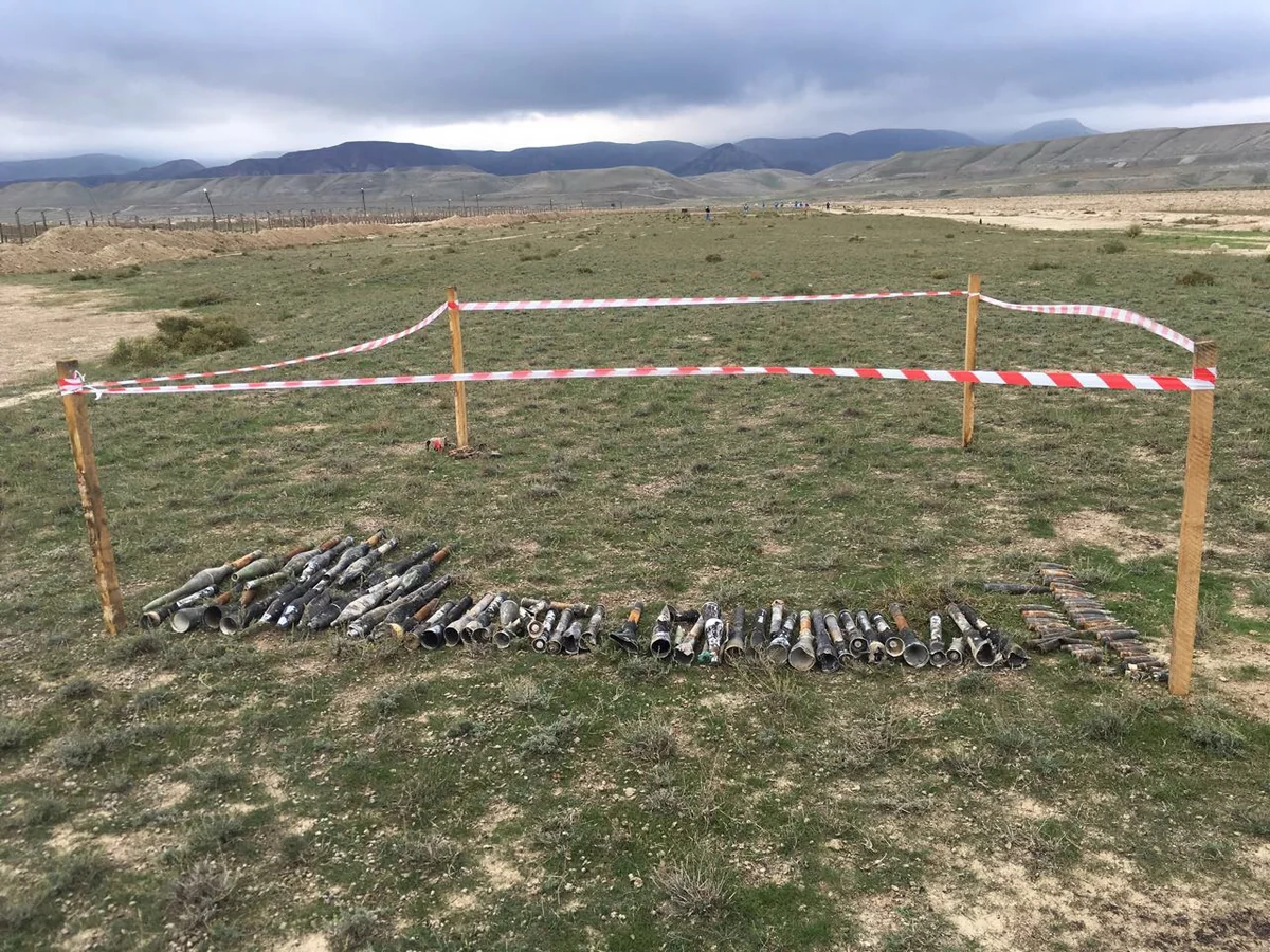 Xızıda 97 ədəd partlamamış hərbi sursat aşkarlanıb