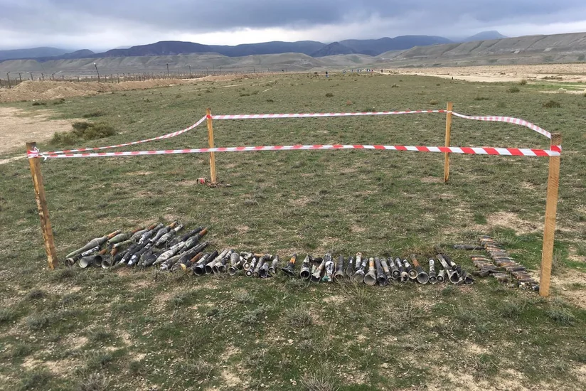 Xızıda 97 ədəd partlamamış hərbi sursat aşkarlanıb