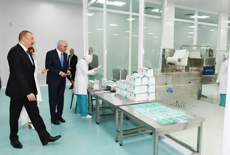 Prezident İlham Əliyev Pirallahı Sənaye Parkında şpris istehsalı zavodunun açılışında iştirak edib - ƏLAVƏ OLUNUB