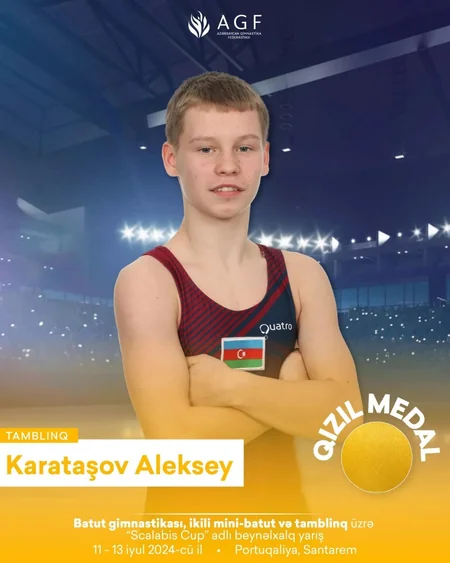 Azərbaycan gimnastları Portuqaliyada 8 medal qazanıblar