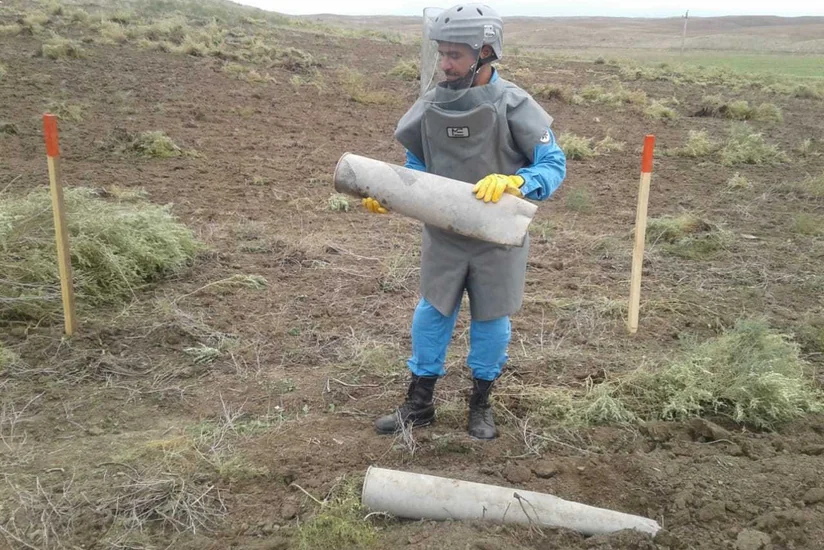 Füzulidə 2 ədəd top mərmisinin boş gilizi aşkar olunub