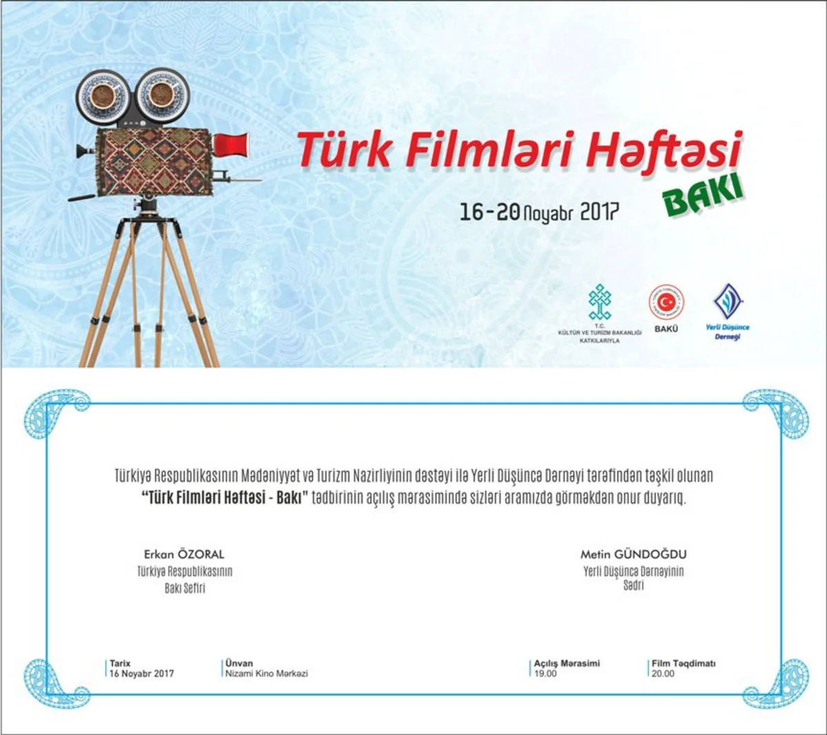 Bakıda Türk Filmləri Həftəsi keçiriləcək