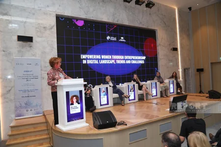 “Sahibkarlıq vasitəsilə qadınların gücləndirilməsi: Trendlər və Çağırışlar” mövzusunda panel sessiya keçirilib