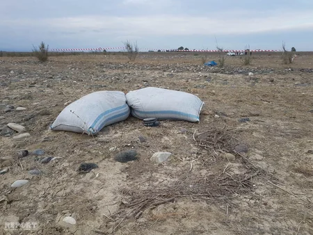 Ağdamda erməni hərbçiləri tərəfindən axıdılan mina zərərsizləşdirilib - FOTO