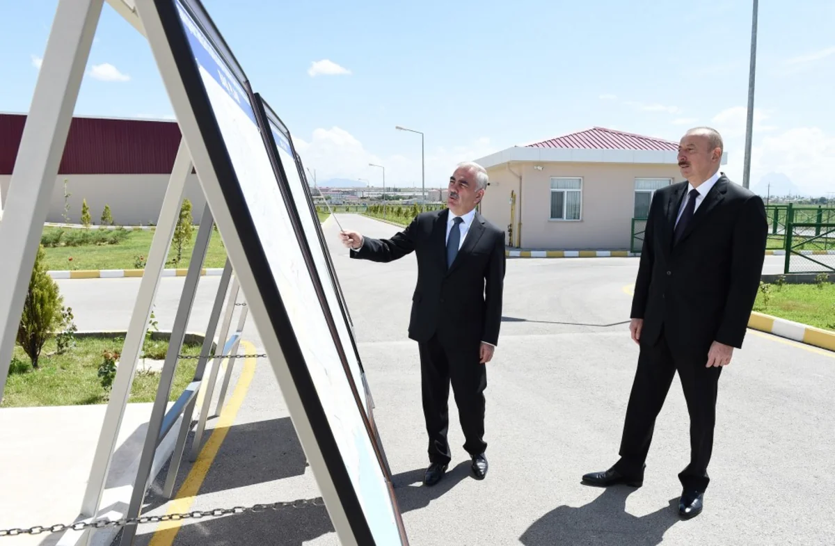 President Ilham Aliyev attended opening of water purification facility complex in Nakhchivan