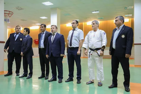 Kaspi Liseyində cüdo zalının açılışı olub
