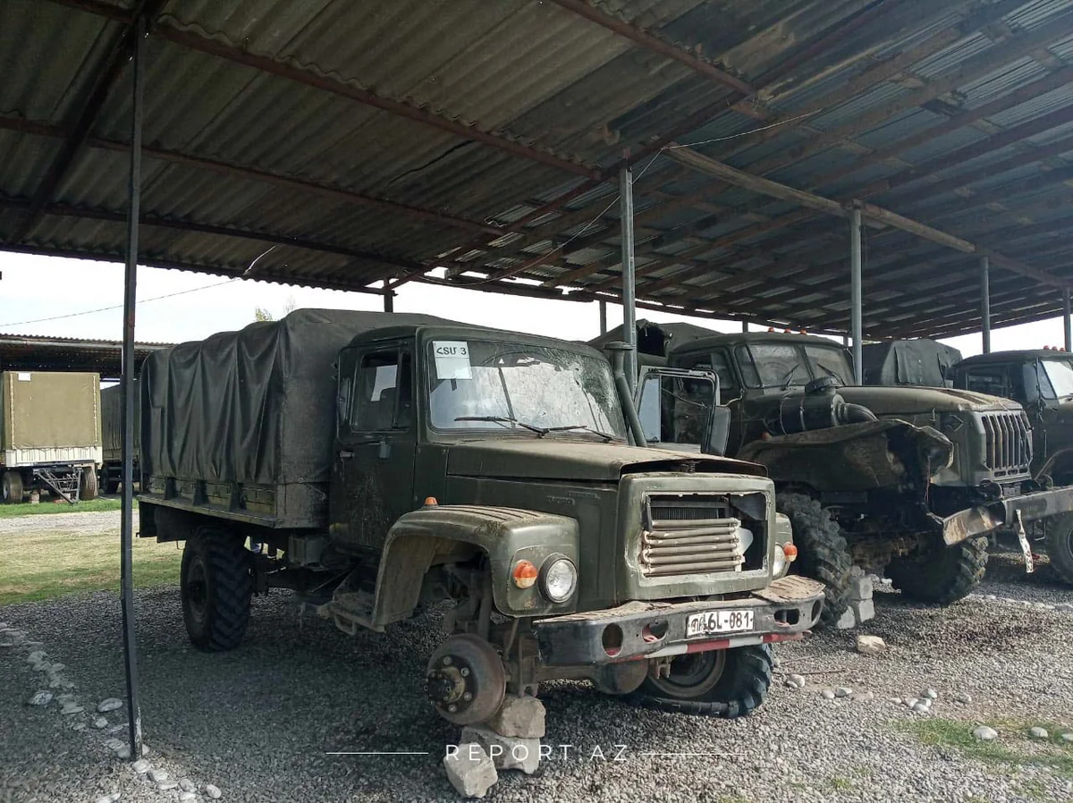 Ermənilər bu hərbi texnikaları qoyub qaçdılar 