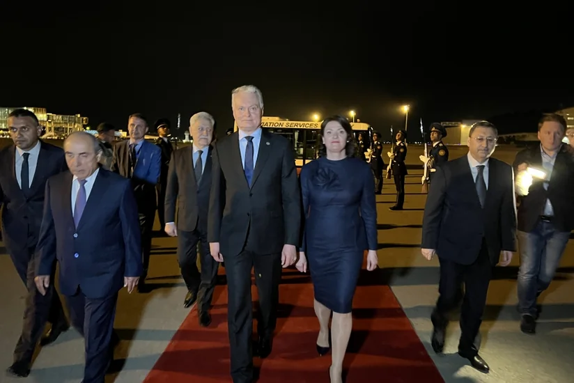 Lithuanian President arrives in Azerbaijan