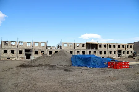 Defense minister views construction work in Azerbaijan's liberated territories