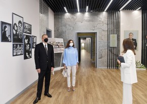 İlham Əliyev və Mehriban Əliyeva Uşaq İncəsənət Məktəbinin açılışında iştirak ediblər