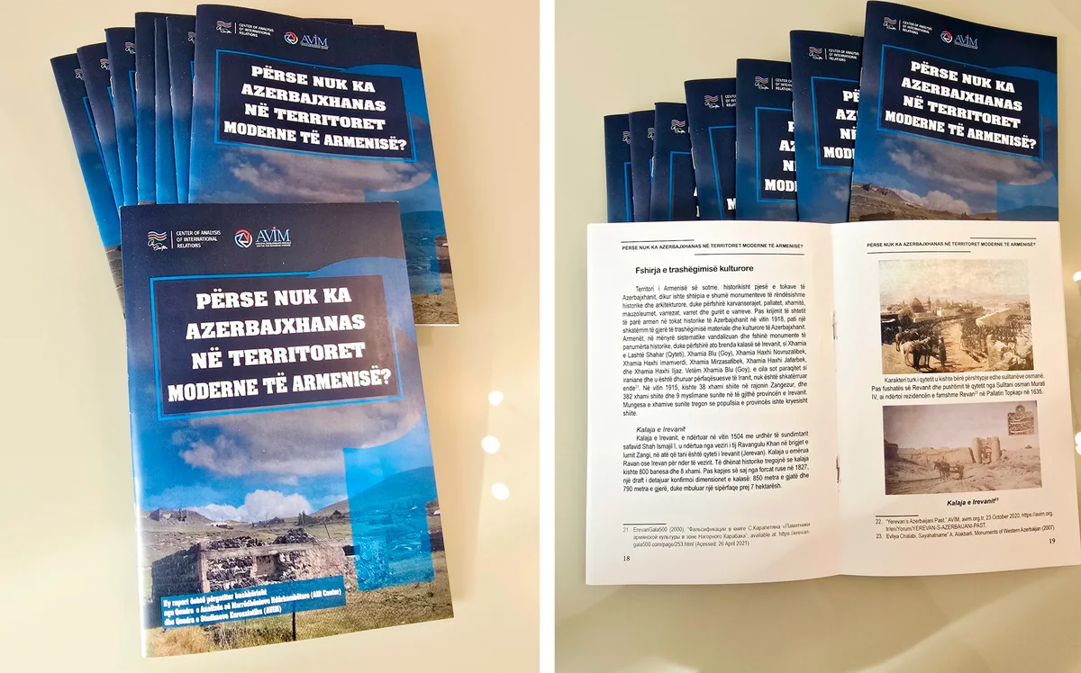 Albaniyada “Müasir Ermənistan ərazisində nəyə görə azərbaycanlılar yoxdur?” kitabçası nəşr edilib