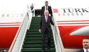 President of Türkiye Recep Tayyip Erdoğan arrives in Azerbaijan
