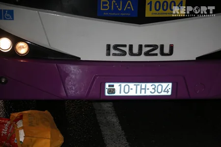 Bakıda avtobus piyada zolağından keçən qadını vuraraq öldürüb - FOTO - VİDEO - YENİLƏNİB