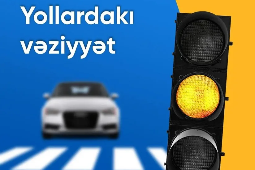 Bakının bir sıra yollarında tıxac müşahidə olunur